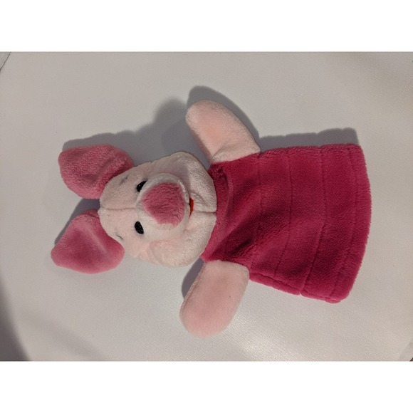 Hand Puppets Lot Winnie The Pooh & Piglet Plush Stuffed 9” Disney Mattel - Picture 6 of 9